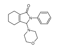 2,3,4,5,6,7-hexahydro-3-morpholino-2-phenyl-isoindol-1-one Structure