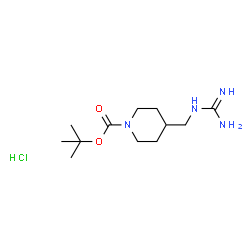 tert-butyl 4-(carbaMiMidaMidoMethyl)piperidine-1-carboxylate structure