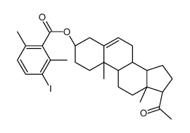 pregnenolone 2,6-dimethyl-3-iodobenzoate structure