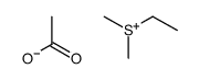 ethyl(dimethyl)sulfanium,acetate Structure