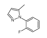 1-(2-FLUOROPHENYL)-5-METHYL-1H-PYRAZOLE结构式