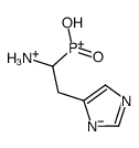 [1-amino-2-(1H-imidazol-5-yl)ethyl]-hydroxy-oxophosphanium Structure