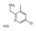 (5-chloro-3-Methylpyridin-2-yl)Methanamine hydrochloride structure