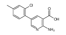 2-amino-5-(2-chloro-4-methylphenyl)pyridine-3-carboxylic acid Structure