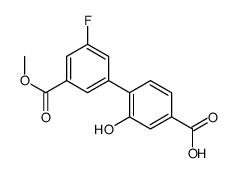 4-(3-fluoro-5-methoxycarbonylphenyl)-3-hydroxybenzoic acid Structure