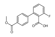 2-fluoro-6-(4-methoxycarbonylphenyl)benzoic acid Structure