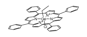 (tetraphenylporphyrin)(germanium(IV))(Cl)(CH2CH3) Structure