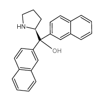 (S)-(-)-ALPHA,ALPHA-二(2-萘基)-2-吡咯烷甲醇结构式