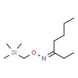 3-Heptanone O-(trimethylsilylmethyl)oxime structure