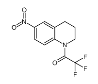 2,2,2-trifluoro-1-(6-nitro-3,4-dihydro-2H-quinolin-1-yl)ethanone结构式