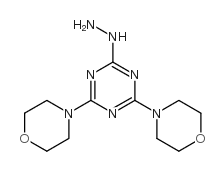 1,3,5-Triazine,2-hydrazinyl-4,6-di-4-morpholinyl- structure