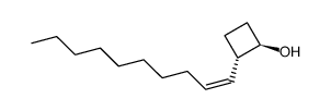 (1R,2S)-2-((Z)-dec-1-enyl)cyclobutanol结构式