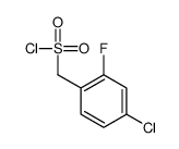 (4-chloro-2-fluorophenyl)methanesulfonyl chloride structure