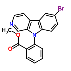 Methyl 2-(6-bromo-9H-β-carbolin-9-yl)benzoate Structure