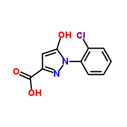 1-(2-Chlorophenyl)-5-hydroxy-1H-pyrazole-3-carboxylic acid Structure