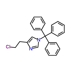 4-(2-氯乙基)-1-(三苯基甲基)-1H-咪唑结构式