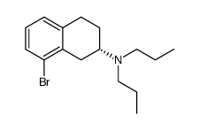 (S)-(8-bromo-1,2,3,4-tetrahydronaphthalen-2-yl)di-n-propylamine Structure