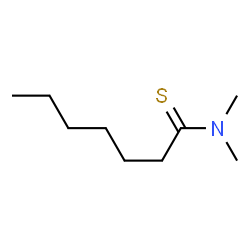 N,N-二甲基-庚烷硫代酰胺结构式