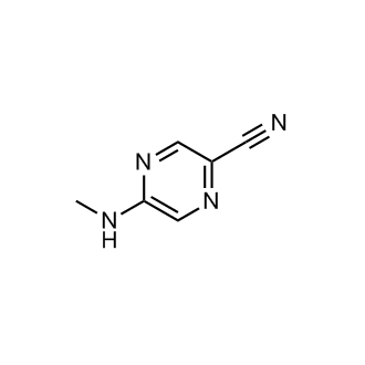 5-(Methylamino)pyrazine-2-carbonitrile Structure