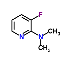 3-氟-2-(N,N-二甲基氨基)吡啶结构式