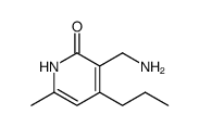 3-(氨基甲基)-6-甲基-4-丙基吡啶-2(1H)-酮结构式