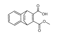1,4-dihydro-1,4-ethenonaphthalene-2,3-dicarboxylic acid monomethyl ester结构式