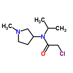 2-Chloro-N-isopropyl-N-(1-methyl-3-pyrrolidinyl)acetamide Structure