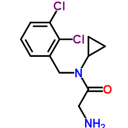N-Cyclopropyl-N-(2,3-dichlorobenzyl)glycinamide结构式