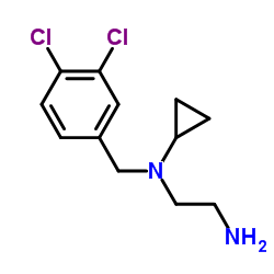 N-Cyclopropyl-N-(3,4-dichlorobenzyl)-1,2-ethanediamine结构式