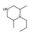 Piperazine, 2,6-dimethyl-1-propyl- (9CI) Structure