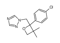 2-(4-Chlorophenyl)-3,3-dimethyl-2-[(1H-1,2,4-triazol-1-yl)methyl]oxetane Structure