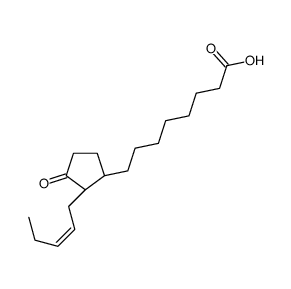 8-[(1R,2R)-3-oxo-2-[(Z)-pent-2-enyl]cyclopentyl]octanoic acid Structure