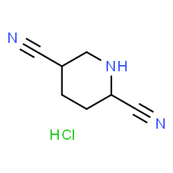 Piperidine-2,5-dicarbonitrile hydrochloride Structure