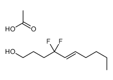 acetic acid,4,4-difluorodec-5-en-1-ol结构式
