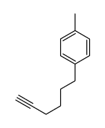 1-hex-5-ynyl-4-methylbenzene Structure