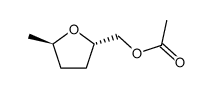 trans-5-methyltetrahydrofurfuryl acetate Structure