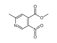 2-甲基-5-硝基异烟酸甲酯结构式