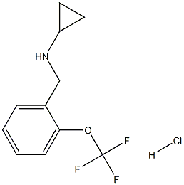 (1S)CYCLOPROPYL[2-(TRIFLUOROMETHOXY)PHENYL]METHYLAMINE HYDROCHLORIDE Structure