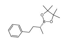 (R)-2-(4-phenylbutan-2-yl)-4,4,5,5-tetramethyl-1,3,2-dioxaborolane Structure