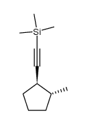 trimethyl(((1R,2R)-2-methylcyclopentyl)ethynyl)silane结构式