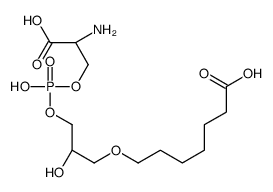 1-O-(6-carboxylhexyl)glycero-3-phosphoserine Structure
