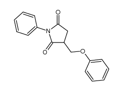 3-(phenoxymethyl)-1-phenylpyrrolidine-2,5-dione结构式
