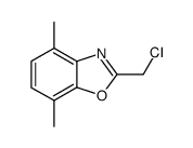 2-(chloromethyl)-4,7-dimethylbenzoxazole结构式