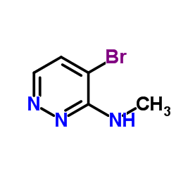 4-bromo-N-Methylpyridazin-3-amine结构式
