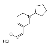 (E)-1-(1-cyclopentyl-3,6-dihydro-2H-pyridin-5-yl)-N-methoxymethanimine,hydrochloride结构式