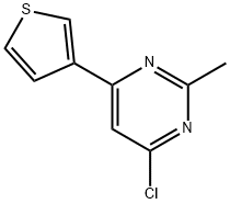4-chloro-2-methyl-6-(thiophen-3-yl)pyrimidine Structure