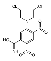 5-(N,N-bis(2-chloroethyl)amino)-2,4-dinitrobenzamide structure