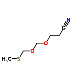 3-{[(Methylsulfanyl)methoxy]methoxy}propanenitrile Structure