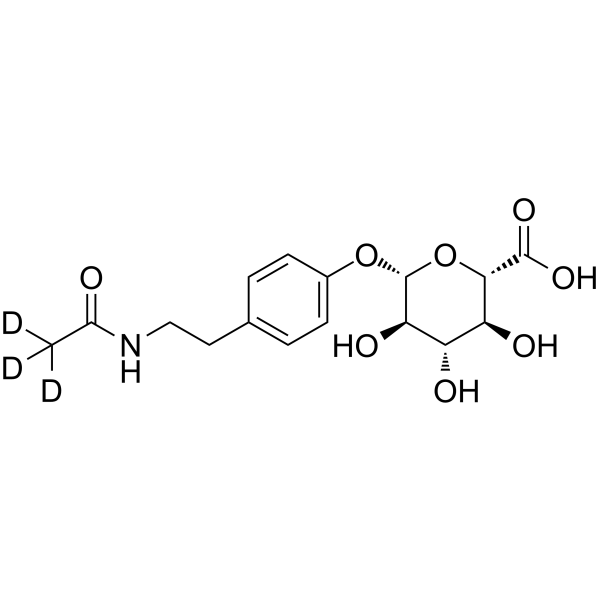 N-Acetyltyramine Glucuronide-d3 Structure