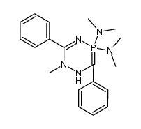 N,N,N',N',2-pentamethyl-3,6-diphenyl-1,2-dihydro-1,2,4,5l5-triazaphosphinine-5,5-diamine Structure